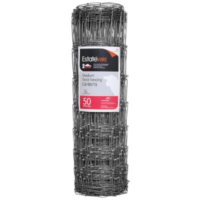 Estate Wire Mild Steel Stock Netting (50m) C8/80/15