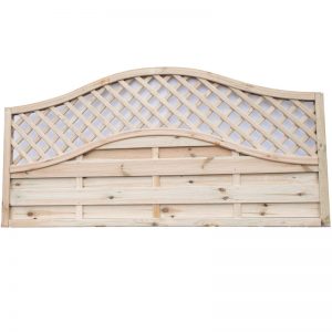Omega Lattice Top Fence Panel