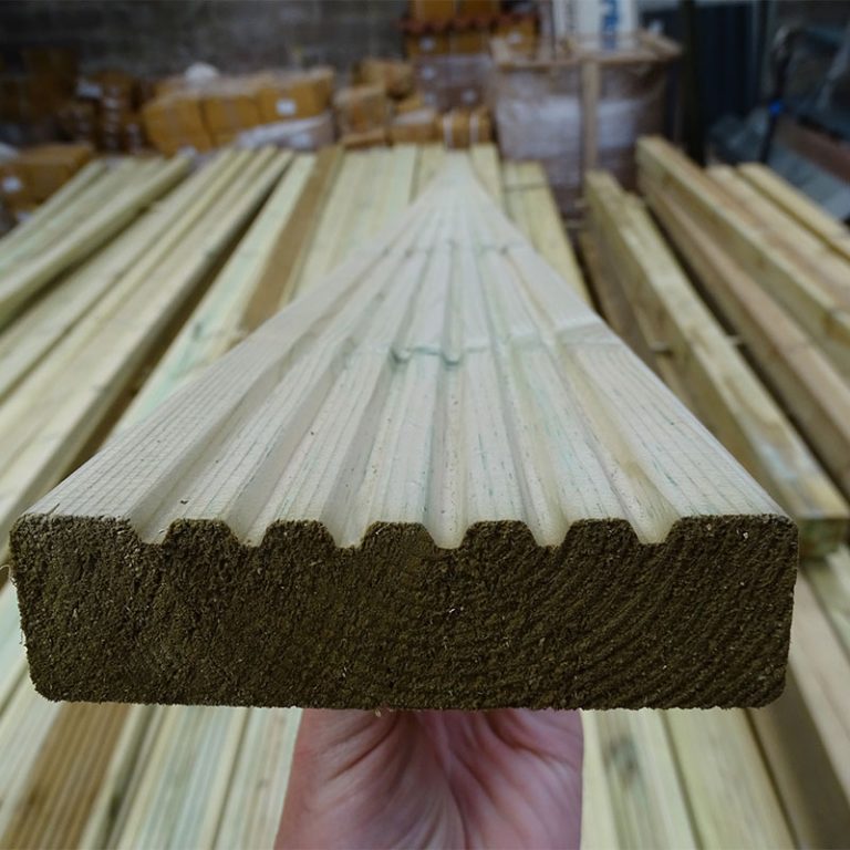 125mm x 38mm (120mm x 34mm) x 4.5m Decking Boards W Burton and Sons