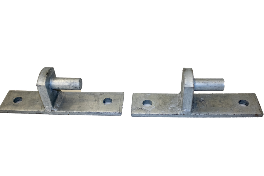 Gate Heavy Duty Garden Stable & Garage Hook on Plate Galvanised 1/2"/C271 pair 