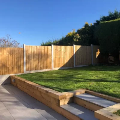 Closeboard garden fence panels