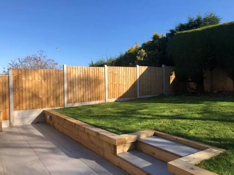 Closeboard garden fence panels