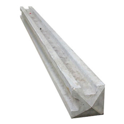 Concrete Corner posts with dual slots to support fence panels