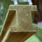 H-profile fence post