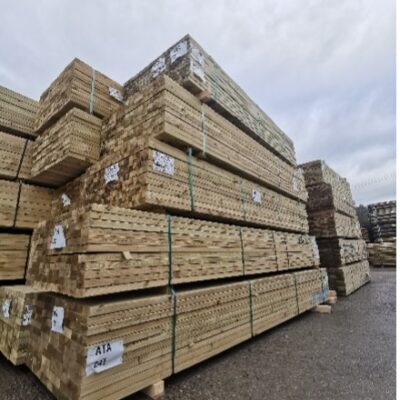 Stacked C24 timber of various sizes