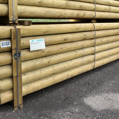 100mm x 3.66m Round Jump Poles
