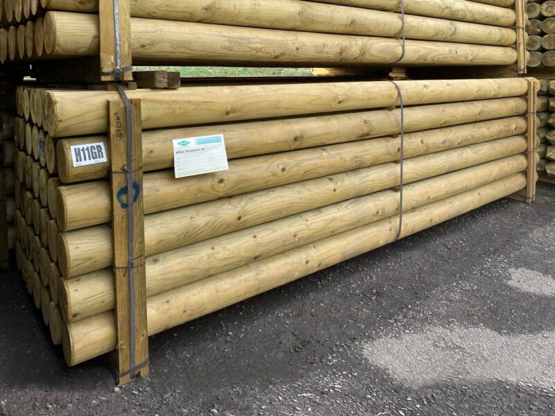 100mm x 3.66m Round Jump Poles