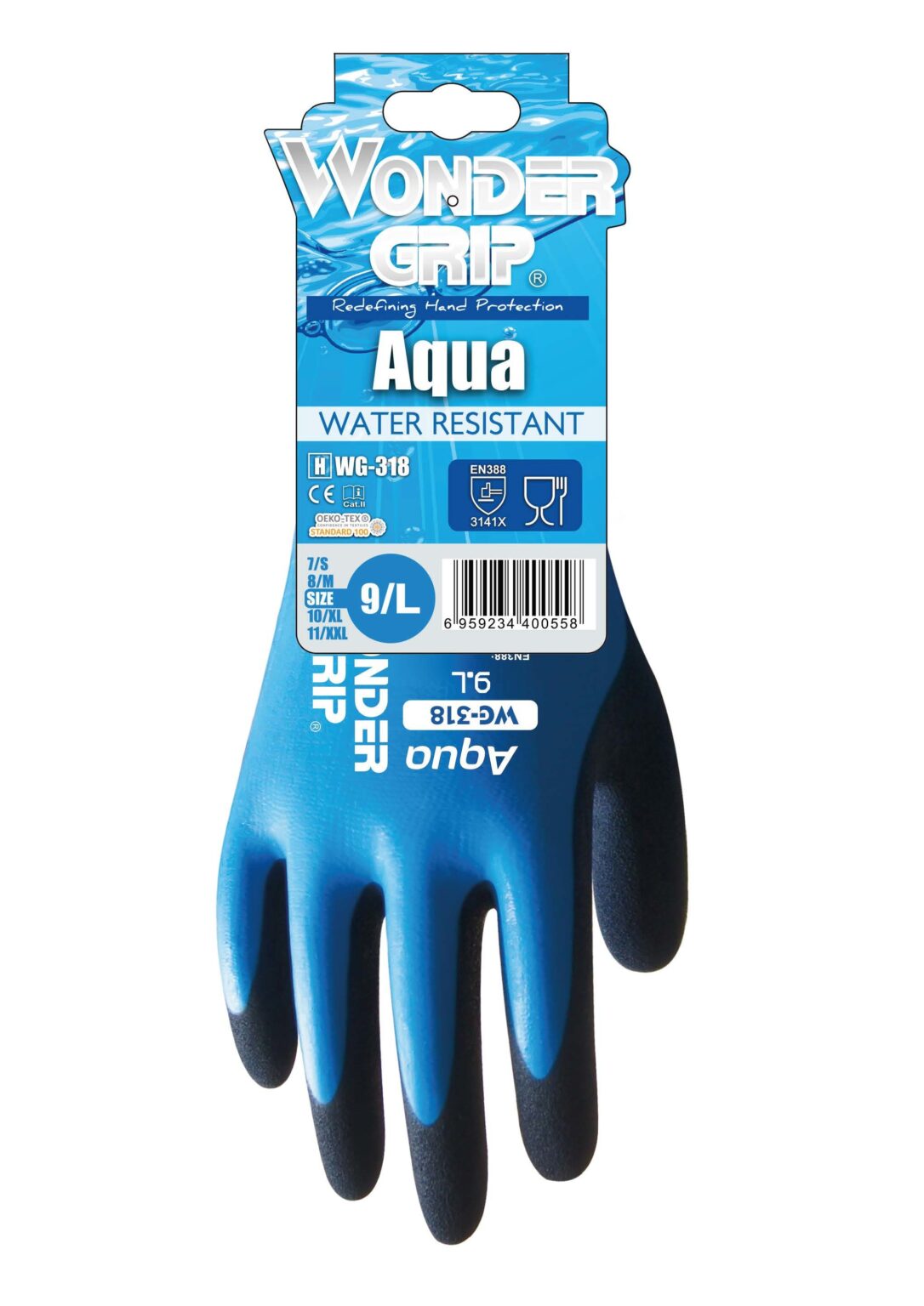 Wonder Grip® WG318 Aqua Gloves W Burton and Sons Timber Merchants