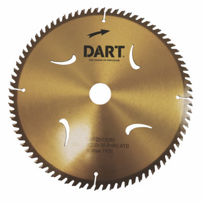 DART Gold ATB Wood Saw Blade 250Dmm x 30B x 40Z 001