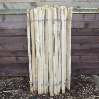 roll of chestnut fencing