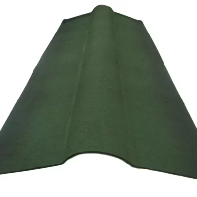 Green Onduline ridge tile