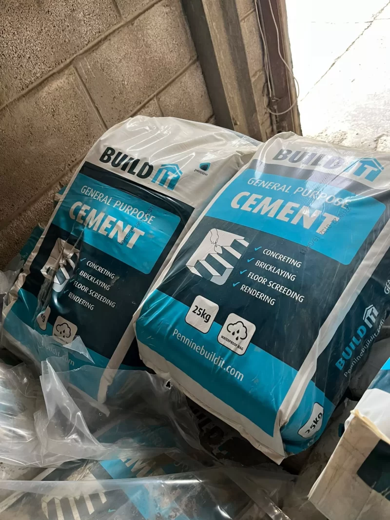 25kg cement in plastic bags