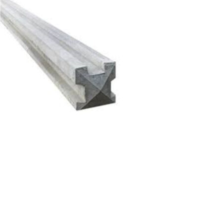 Concrete 3-Way Slotted Fence Post