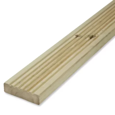125mm x 32mm (120x27) x 3.0m Treated Decking Boards