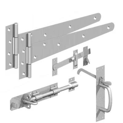 Gatemate 450mm (18'') Galvanised Side Gate Fixing Kit