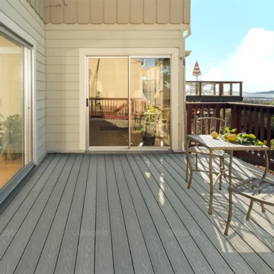 Composite Decking in Light Grey