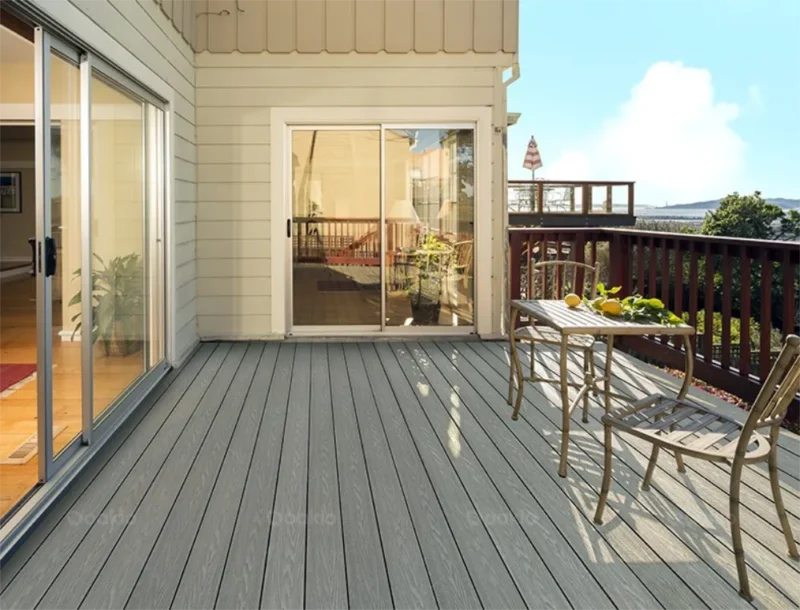 Composite Decking in Light Grey