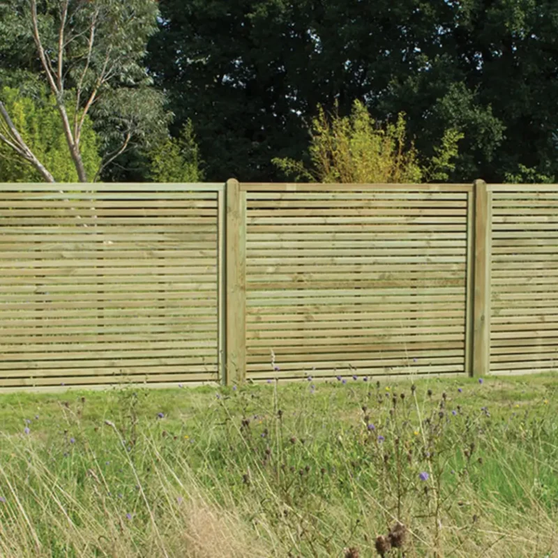 5 feet x 6feet slatted panels fencing