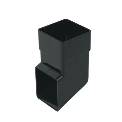 Square 65mm Downpipe Gutter Shoe Black