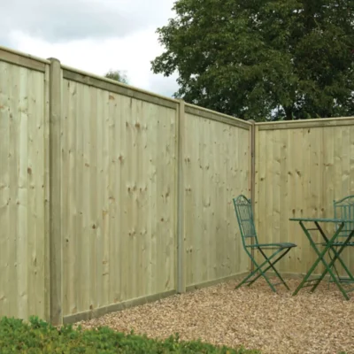 Tongue and Groove flat top fence panels 6ft x 6ft