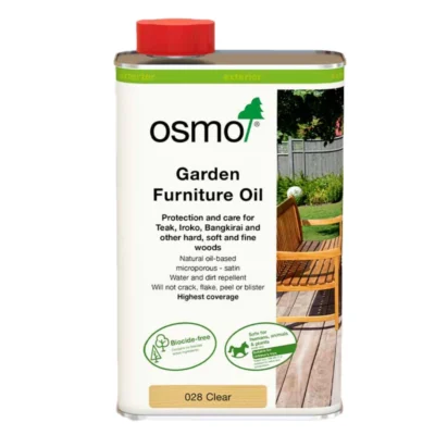 Osmo Garden Furniture Oil Clear Satin 1L