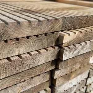 Weathered Decking Seconds Quality Treated Boards | 32mm x 150mm