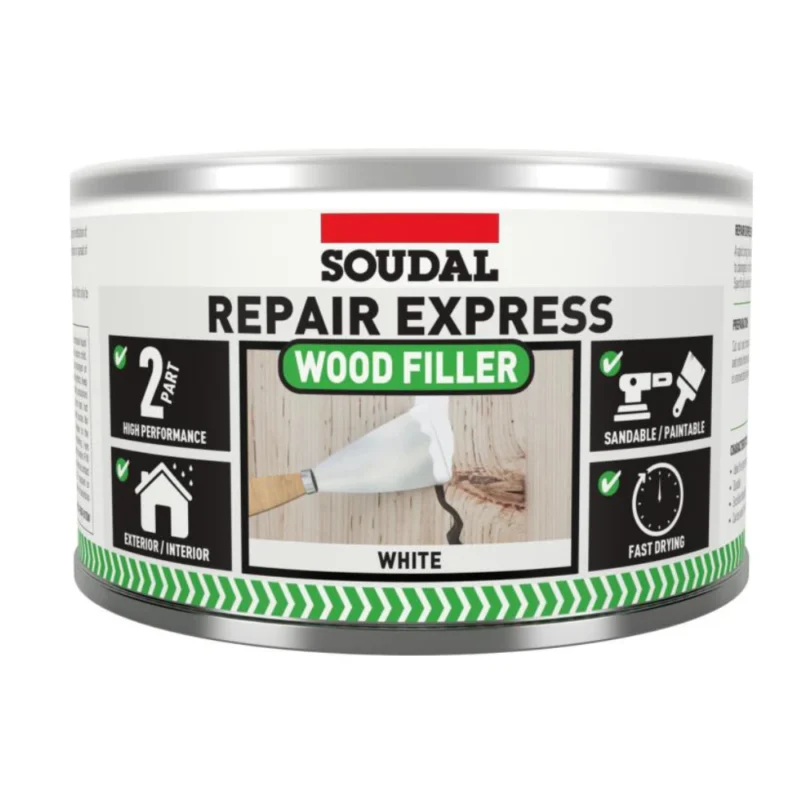 Soudal Repair Express Wood Filler - White 500g