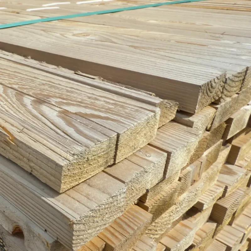 Stack of weathered battens