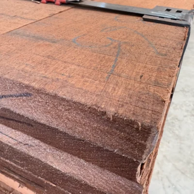 Stack of 25mm sapele boards