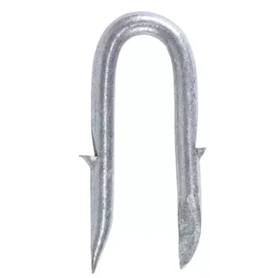 40mm Galvanised Barbed Staples