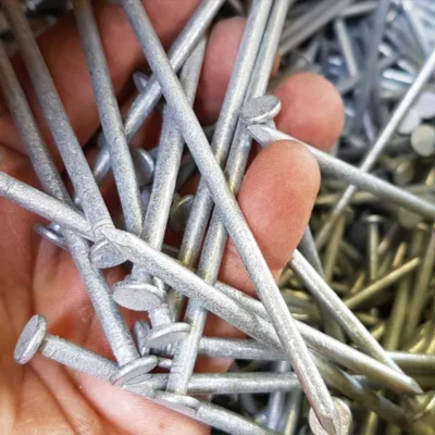 100mm Galvanised Round Nails | Approx. 1kg