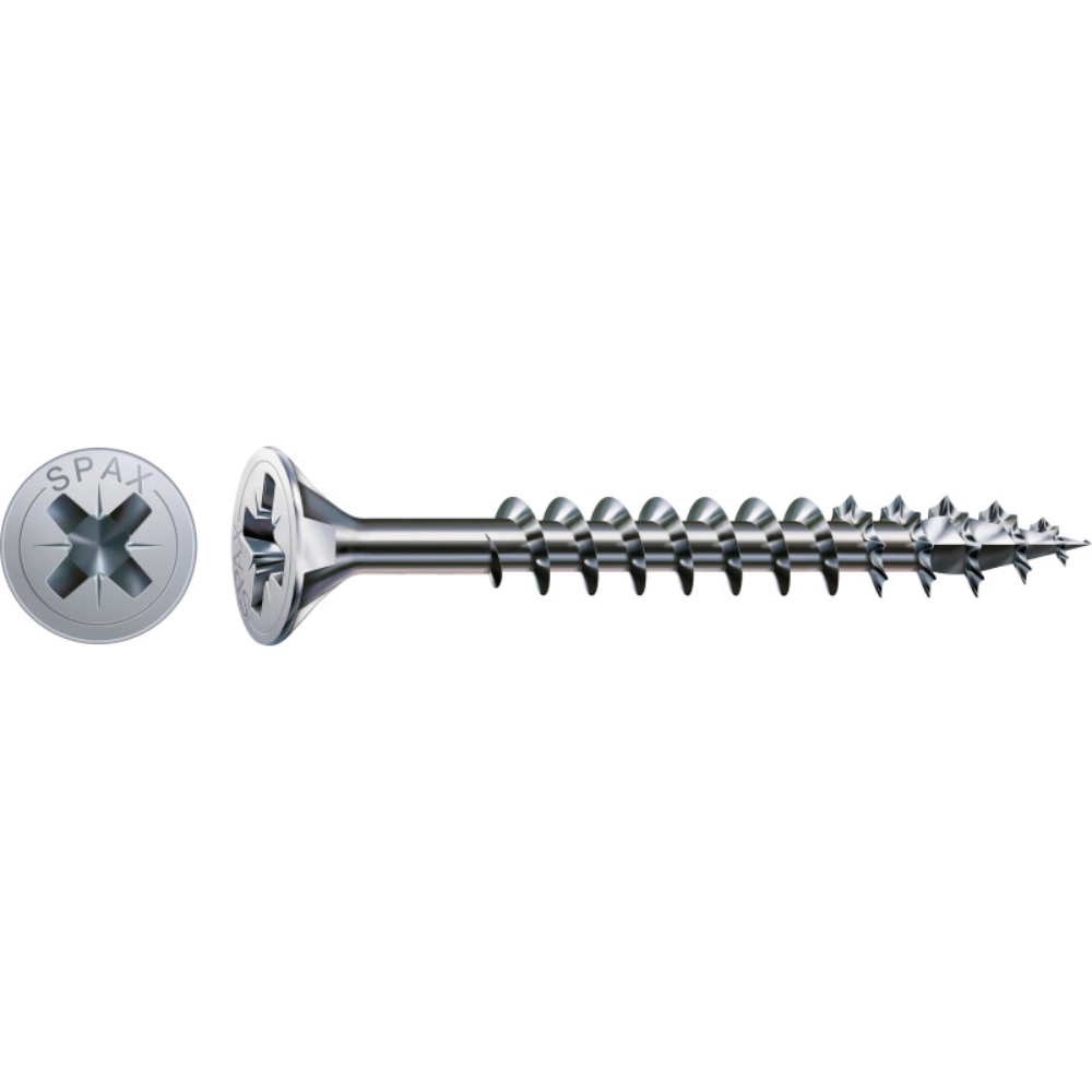SPAX 5x80mm Pozi PZ2 Flat CSK Screws – Wirox Coated (100 Pack)