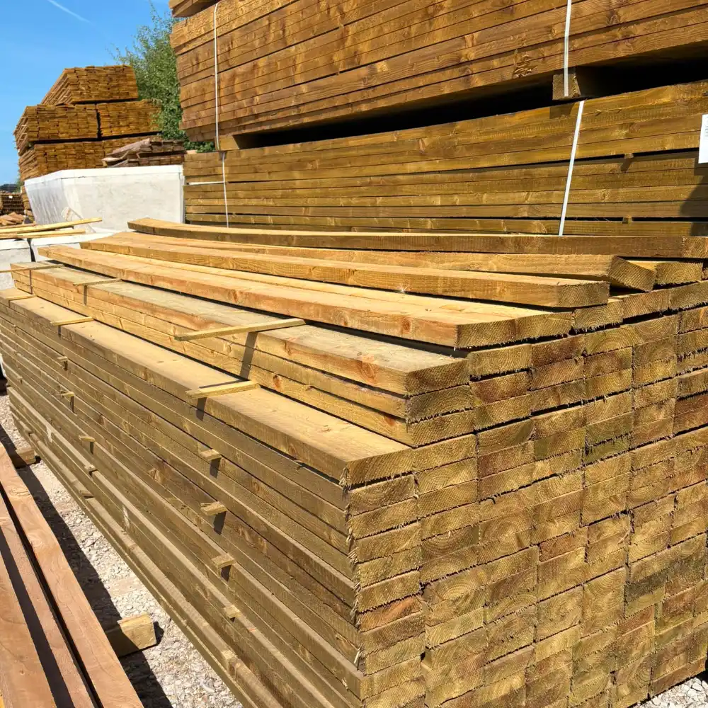 Sawn Treated Timber Board 38mm x 125mm x 3.6m – Raised Bed & Garden Board - Image 2