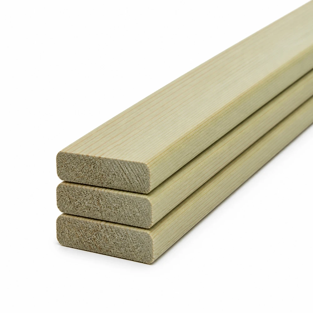 19mm x 38mm Treated Redwood R2C Fencing Batten