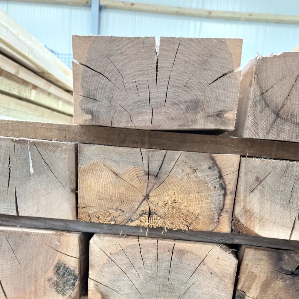 oak sleepers showing profile