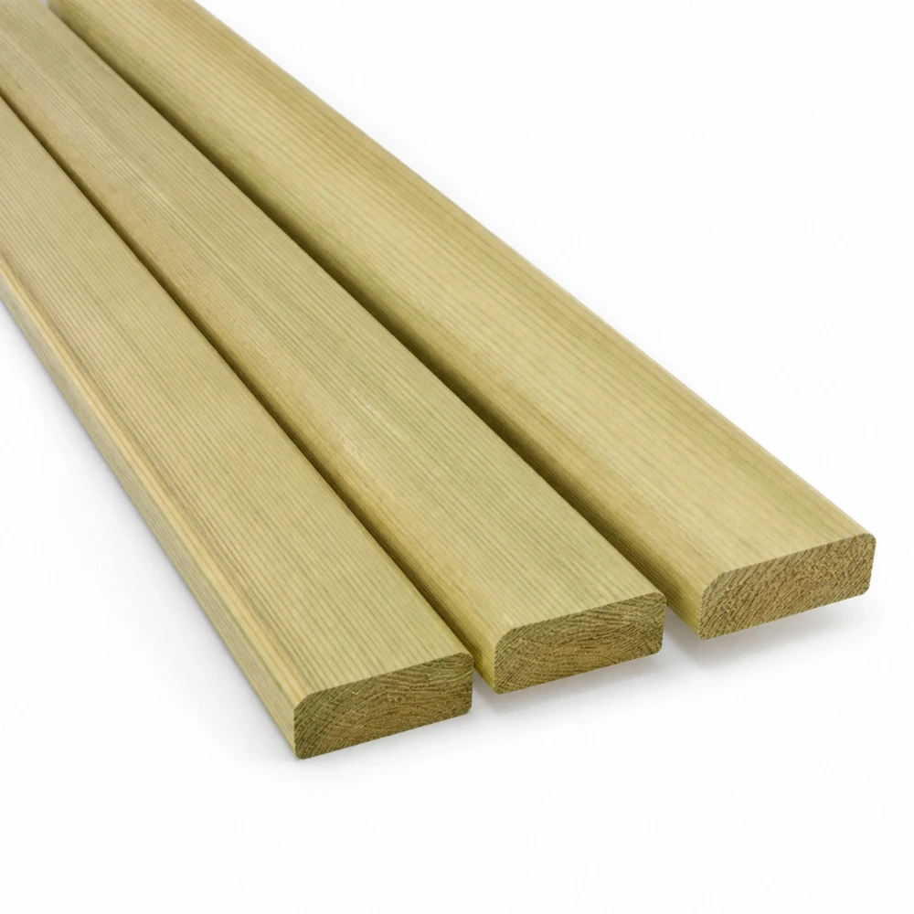 25mm x 75mm x 4.2m PAR Treated Bullnose Fencing Batten